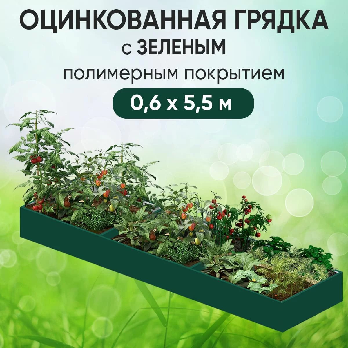 Грядка зеленая (0,6 х 5,5)